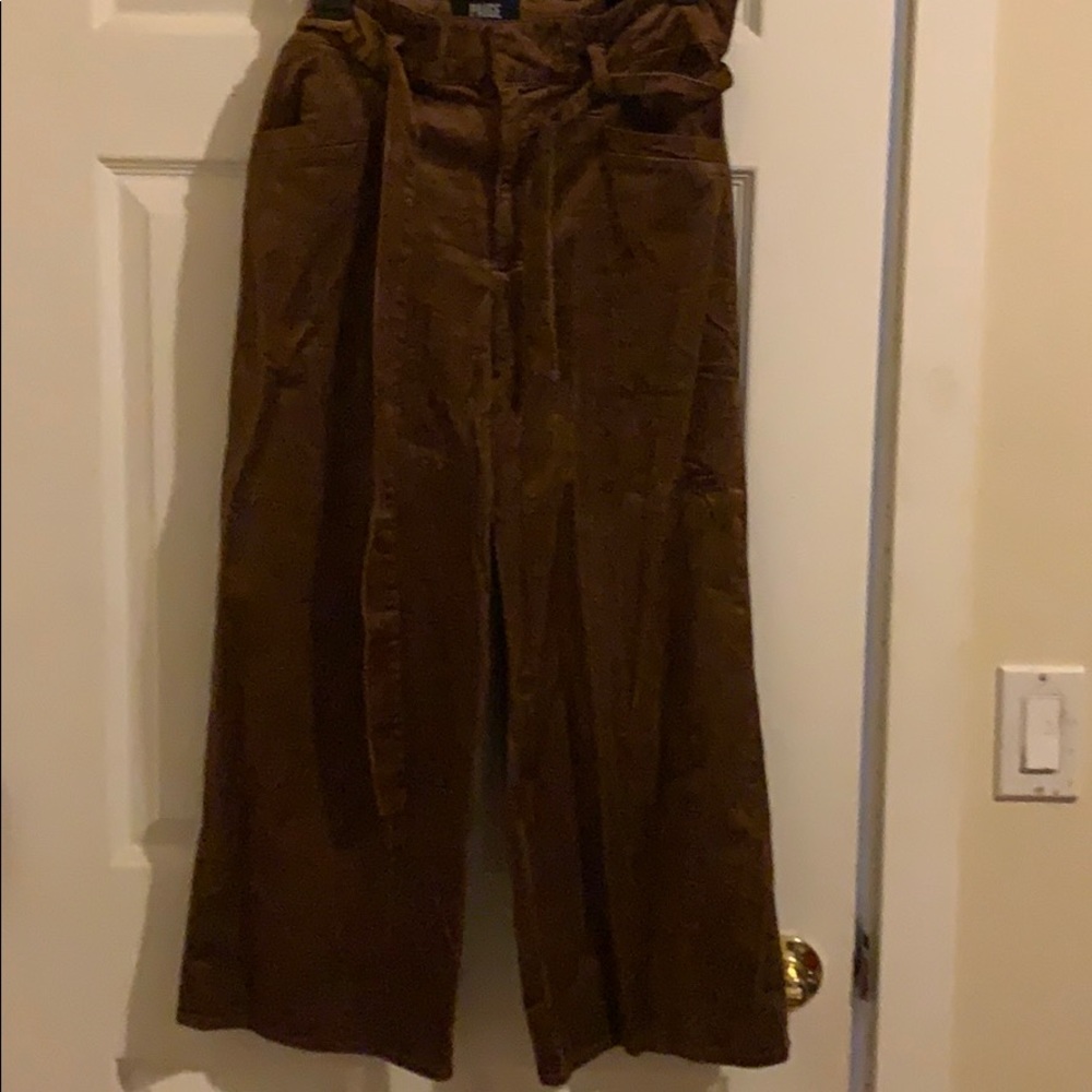 Wide leg Paige cord crops